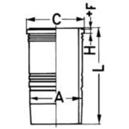Voering, cilinderkop KOLBENSCHMIDT 89534110