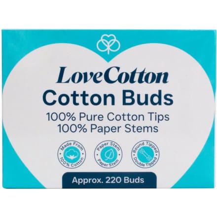 Love Cotton Cotton Buds Paper Stem 220 st