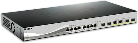 D-Link DXS-1210-12TC/E netwerk-switch Managed L2 10G Ethernet (100/1000/10000) 1U Zwart, Zilver