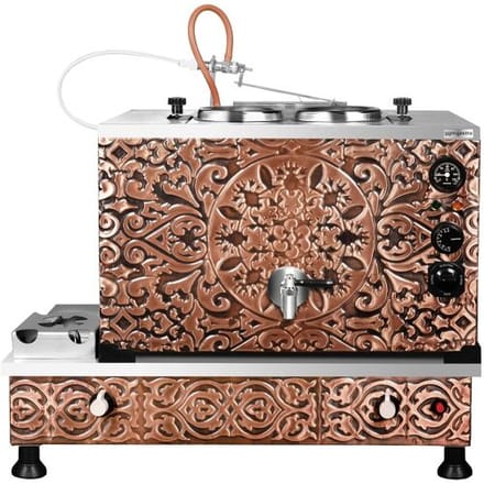 GGM Gastro Gas & Elektrisch koperen samowar theeketel - 770mm - 22L koper