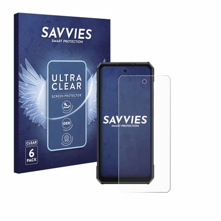 Savvies - Screenprotector voor Ulefone Armor 30 Pro - Folie Beschermfolie transparant 6 Stuks