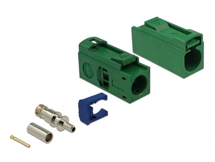 Delock FAKRA E jack 25 mm (long) for crimping