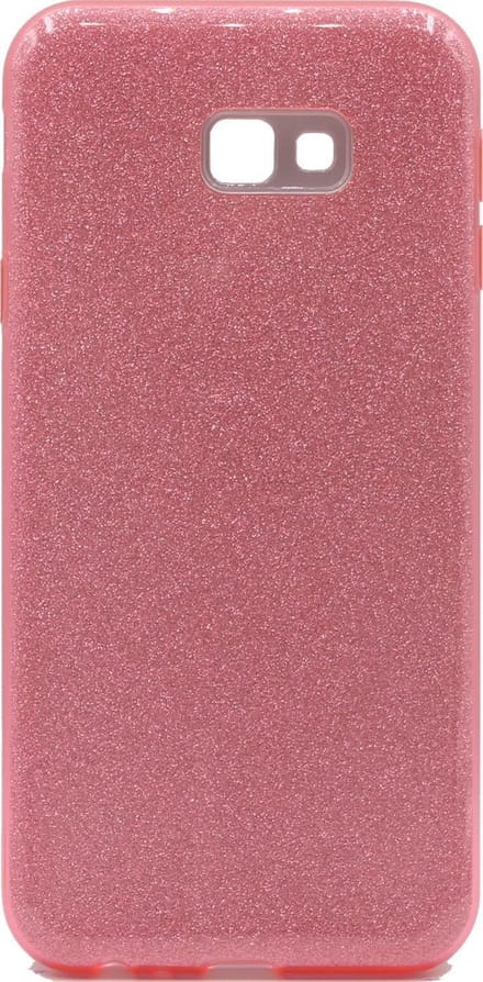 HB Hoesje Geschikt voor Samsung Galaxy J4 Plus - Glitter Back Cover - Roze