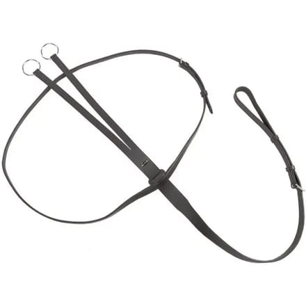 Lederen martingaal met ringen Kavalkade