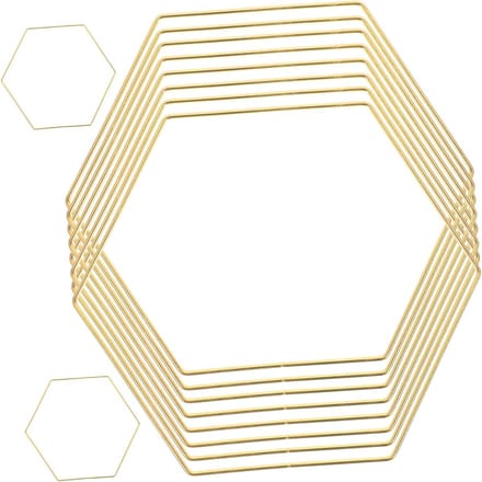 Droomvanger Hoepels - Creatieve Frames - DIY Decoraties Maken - Duurzaam Ijzer - 10 Stuks - Goud