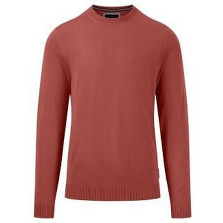 Fynch-Hatton Trui O-Neck Fine Knit Orient Red / male