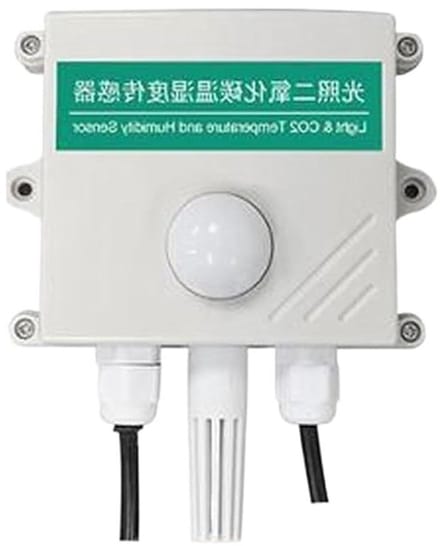 4-in-1 Sensor - Meetinstrument - Omgevingsmeting - CO2 Temperatuur Vochtigheid - 200.000 Lux - Wit