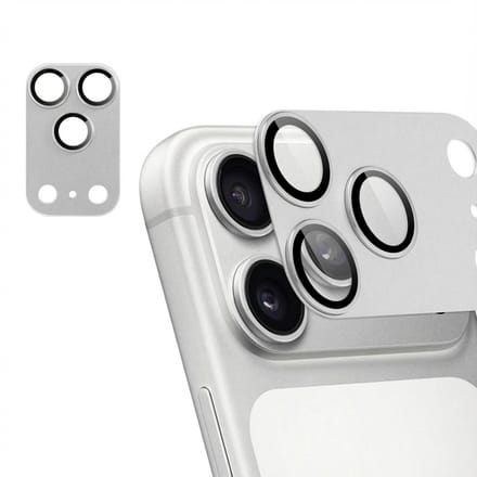 imoshion Camera Lens Protector - Geschikt geschikt voor Apple iPhone 17 Pro Max - 2 Pack - Silver