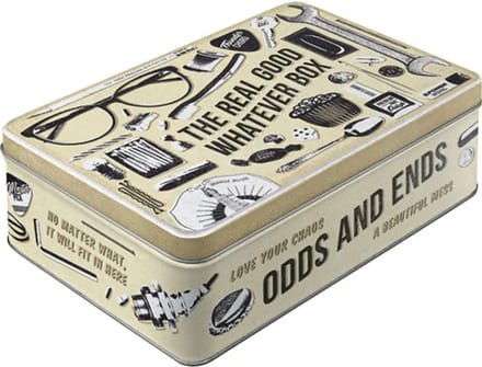 Nostalgic Art Bewaarblik/opbergblik - Whatever Odds & Ends - Metaal - 23 x 16 x 7 cm - 2,5 liter