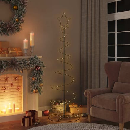 vidaXL - LED-kerstboom - 120 - LEDs - warm - wit - 180 - cm