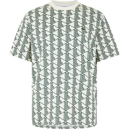 Lacoste Heren-T-shirt met all-overprint, normale pasvorm (Groen)