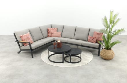 Santos/Rhodos loungeset - Antraciet