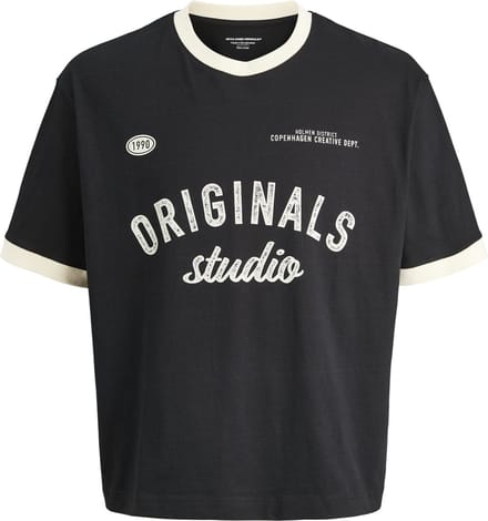 JACK&JONES - JORCAMBRIDGE RINGER FRONT TEE SS C JNR - Jongens - T-shirts