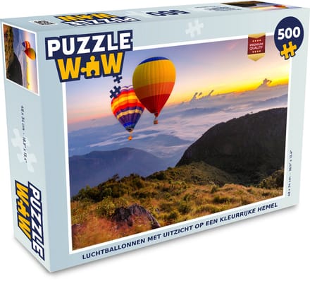 Puzzel Luchtballon - Berg - Thailand - Legpuzzel - Puzzel 500 stukjes