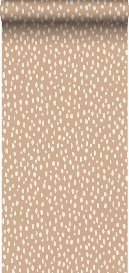 ESTAhome behang stippen licht terracotta - 53 cm x 10.05 m - 139555