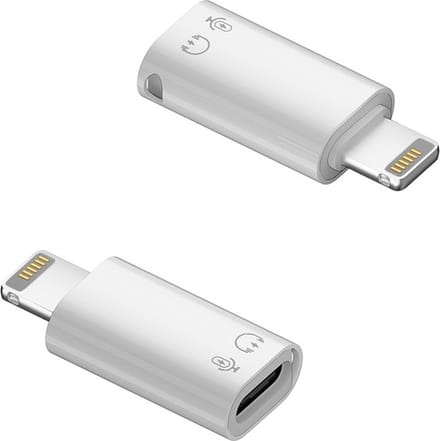 8-Pin naar USB-C female aansluiting - geschikt voor Lightning - Geschikt voor iPhone en iPad - adapter converter - Wit - Provium