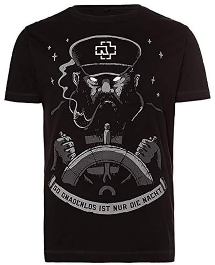 Unisex T-shirt Seemann - Zwart met Multicolor Print