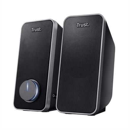 Trust Arys 2.0 PC Luidsprekerset - 2.0 Luidsprekers – USB Luidsprekers – Luidsprekers met USB – 14 W RMS – Zwart
