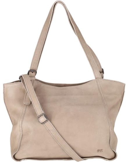 Bear Design Grote Shopper Dames - Schoudertas - Leer - Yvonne - Taupe