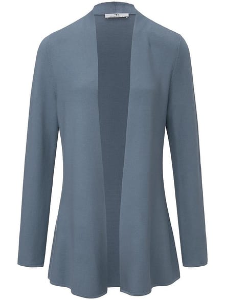 Vest 100% SUPIMA®-katoen lange mouwen Van Peter Hahn blauw
