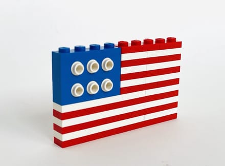 LEGO 10042 Amerikaanse vlag / American Flag (Polybag)