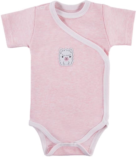 Eevi - Rompertje Roze - Omslagromper - Overslagromper - Maat 68 - 4 t/m 6 maanden