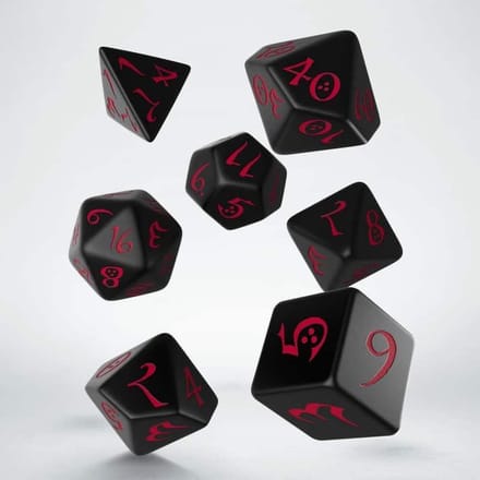 Polydice Set Q-Workshop Classic Black Red