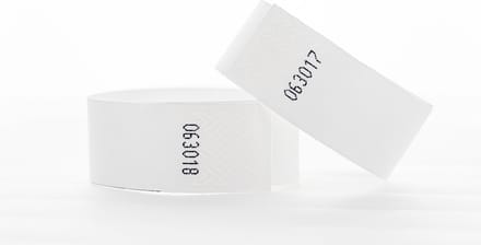 100 Polsbandjes Tyvek, wit