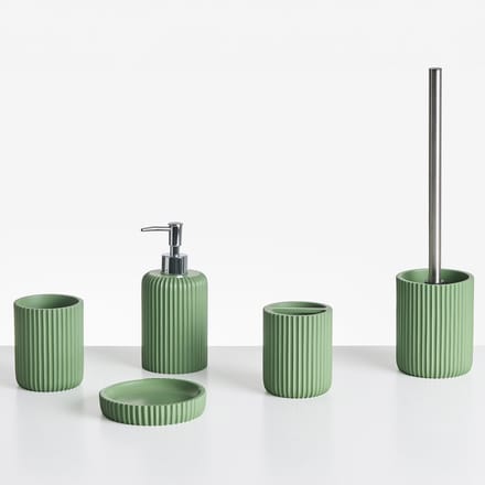 CAMANA - Badkameraccessoireset - Groen - Polyresin