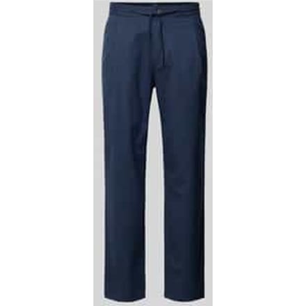 Regular fit stoffen broek met elastische band