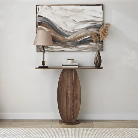Asir - Dressoir - Walnoot - 100 x 30 x 81 cm
