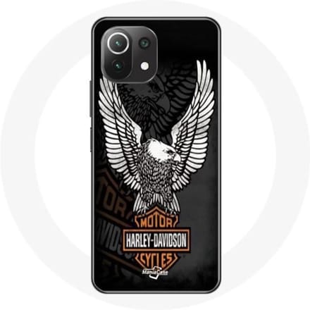 Coque - Harley Davidson - Xiaomi Mi 11 Lite - Noir - Aigle logo - Rigide