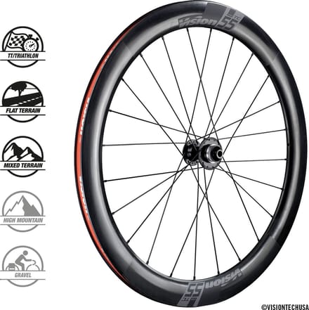 Vision TC55 DB Clincher Tubeless Ready Wielset
