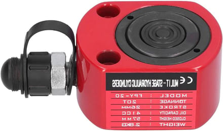 Separate Hydraulic Cylinder Ultra Thin, Threaded Connector Dust Cap, Corrosion Resistant Paint, Chromed Piston, Lightweight, Multi-Angle Use, Quick and Convenient,