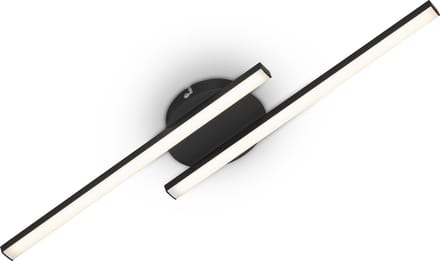 BRILONER - LED Plafondlamp - zwart - warm wit licht - 3.000K - 960Lm - 12 W