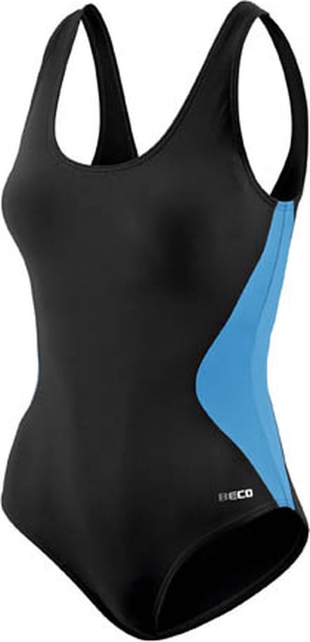 Beco Badpak C-cup Dames Polyamide Zwart/blauw Maat 48