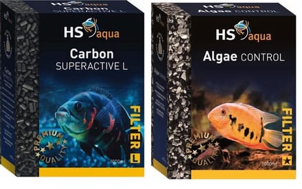 HS - Carbon Active Kool  + HS-aqua Algae Control  - Filtervulling - 2x 1 Liter - Combideal