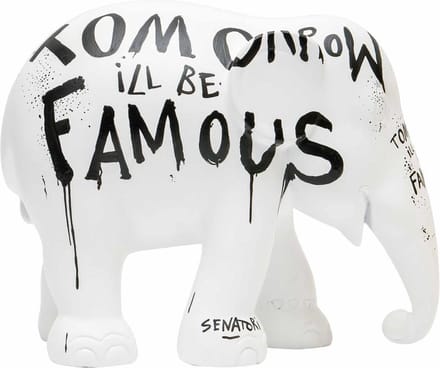Tomorrow I’ll Be Famous 20 cm Elephant parade Handgemaakt Olifantenstandbeeld