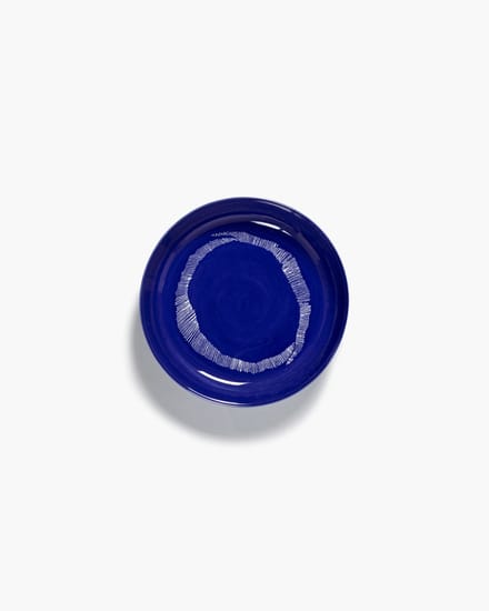 Serax - Ottolenghi Feast - Bord - Donkerblauw/Wit - 22 Ø - 2 stuks