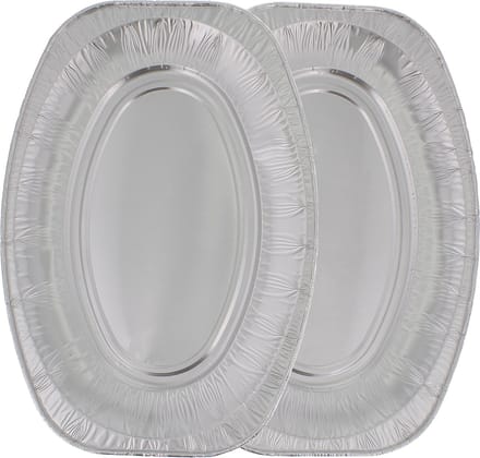25 sets Aluminium serveerschalen 35x24 cm (2 stuks per set)