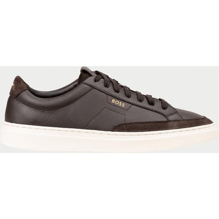 Hugo Boss - Schoenen - Donkerbruin - Heren - Maat 41 -
