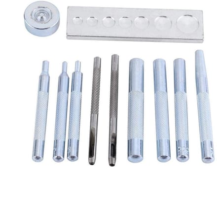 Klinknagels set met perforator en punch tool voor DIY-projecten - 11 stuks met installatiebasis