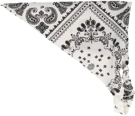 Haarsoires Haarband Bandana - Paisley Patroon - Zwart Wit