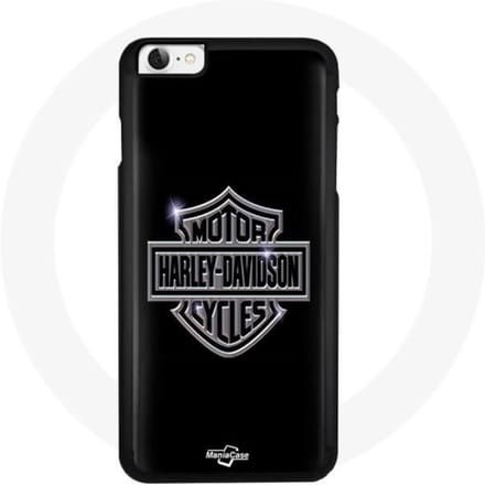 Coque - Maniacase - iPhone 7 - Noir - Souple - Harley Davidson logo noir