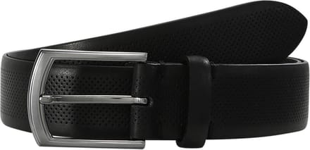 LLOYD Leren Riem Leather Belt 3.5 W80 Black Zwart