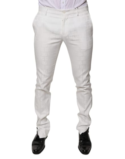 Broek Slim Fit Witte Logo