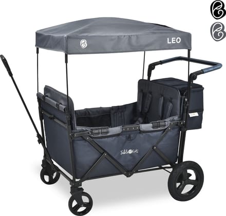 FableKids LEO X4Plus met dak opvouwbare trolley Blueberry Blauw