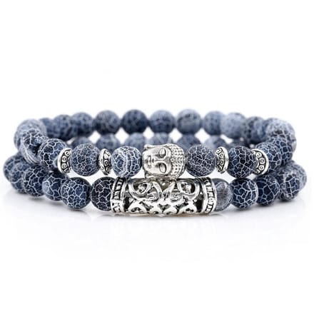 Sorprese armband - Buddha - armband dames/heren - blauw - cadeau - Model H - Sinterklaas - Kerst - Cadeau