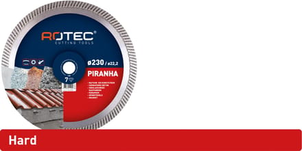 Rotec diamantzaag Piranha 7, Ø350 x 3,2 x 25,4 mm