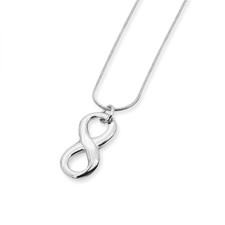 Amanto Ketting Dari - 316L Staal - Infinity - 20x11mm - 50cm